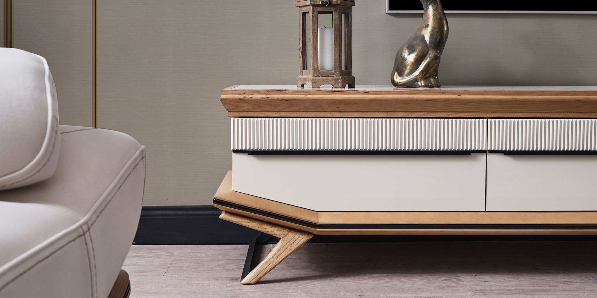 Elize Ahşap Tv Ünitesi